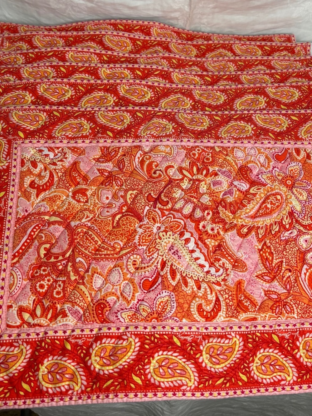 Vera Bradley Retired "Sherbet" Pattern Placemats/Set of 6